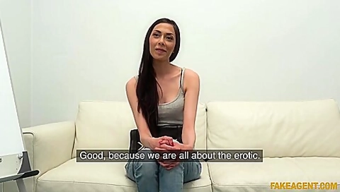 Ashley Ocean - Slim Czech Model Sucks Thick Cock